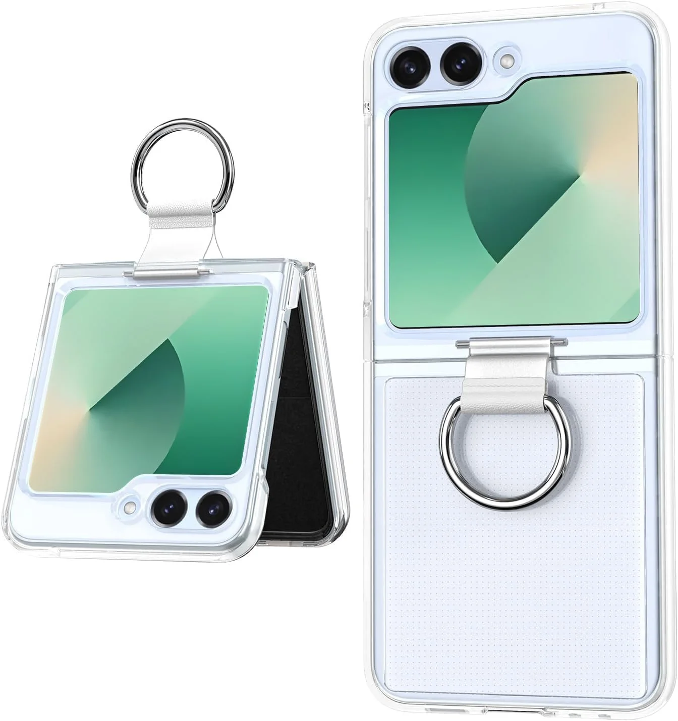 قاب محافظ باریک با حلقه برای گوشی سامسونگ گلکسی زد فلیپ 6 مدل 2024، قاب محافظ ضد ضربه و باریک برای گوشی سامسونگ گلکسی زد فلیپ 6 5G (شفاف) قاب محافظ باریک با حلقه برای گوشی سامسونگ گلکسی زد فلیپ 6 مدل 2024، قاب محافظ ضد ضربه و باریک برای گوشی سامسونگ گلکسی زد فلیپ 6 5G (شفاف)