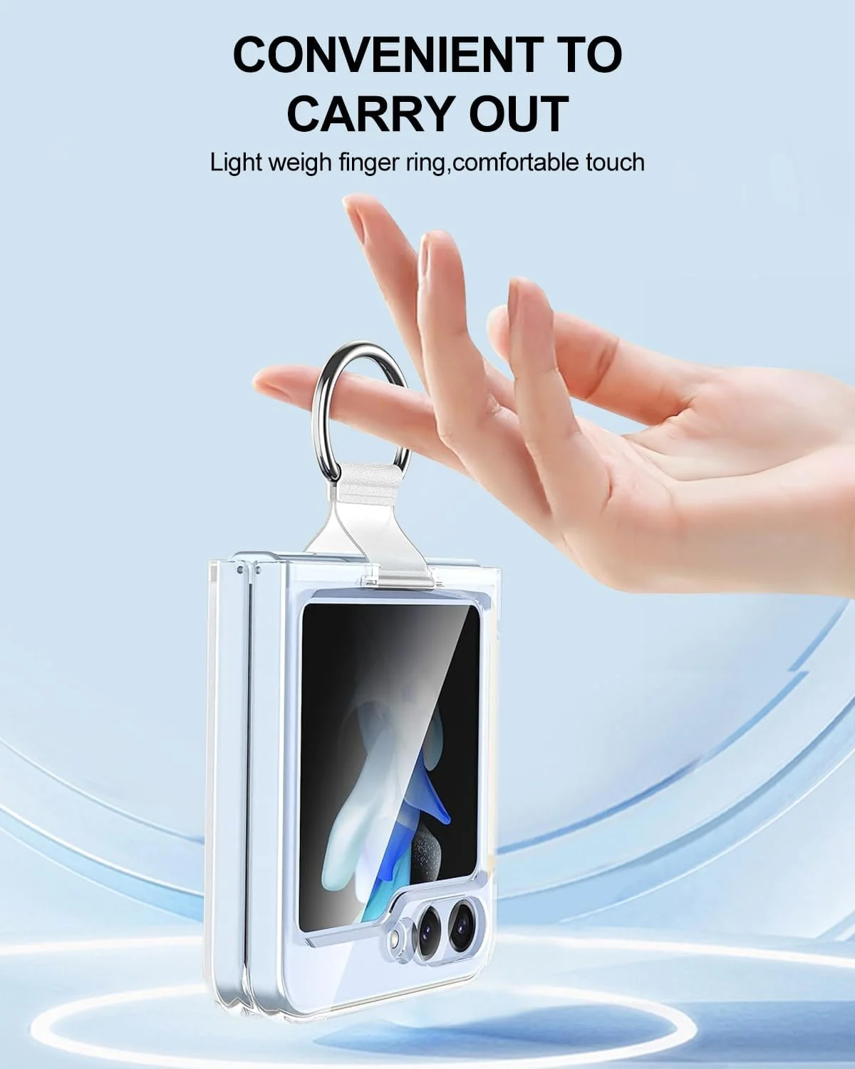 قاب محافظ باریک با حلقه برای گوشی سامسونگ گلکسی زد فلیپ 6 مدل 2024، قاب محافظ ضد ضربه و باریک برای گوشی سامسونگ گلکسی زد فلیپ 6 5G (شفاف) قاب محافظ باریک با حلقه برای گوشی سامسونگ گلکسی زد فلیپ 6 مدل 2024، قاب محافظ ضد ضربه و باریک برای گوشی سامسونگ گلکسی زد فلیپ 6 5G (شفاف)