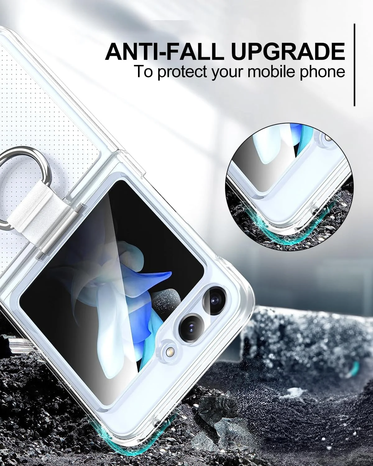 قاب محافظ باریک با حلقه برای گوشی سامسونگ گلکسی زد فلیپ 6 مدل 2024، قاب محافظ ضد ضربه و باریک برای گوشی سامسونگ گلکسی زد فلیپ 6 5G (شفاف) قاب محافظ باریک با حلقه برای گوشی سامسونگ گلکسی زد فلیپ 6 مدل 2024، قاب محافظ ضد ضربه و باریک برای گوشی سامسونگ گلکسی زد فلیپ 6 5G (شفاف)