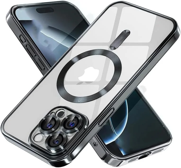 کاور محافظ نرم و شفاف پریمیوم برای آیفون 15 پرو مکس با محافظت کامل از لنز دوربین، شارژ بیسیم سازگار، کاور گوشی TPU ضد ضربه آیفون 15 پرو مکس 6.7 اینچ 2023 - مشکی کاور محافظ نرم و شفاف پریمیوم برای آیفون 15 پرو مکس با محافظت کامل از لنز دوربین، شارژ بیسیم سازگار، کاور گوشی TPU ضد ضربه آیفون 15 پرو مکس 6.7 اینچ 2023 - مشکی