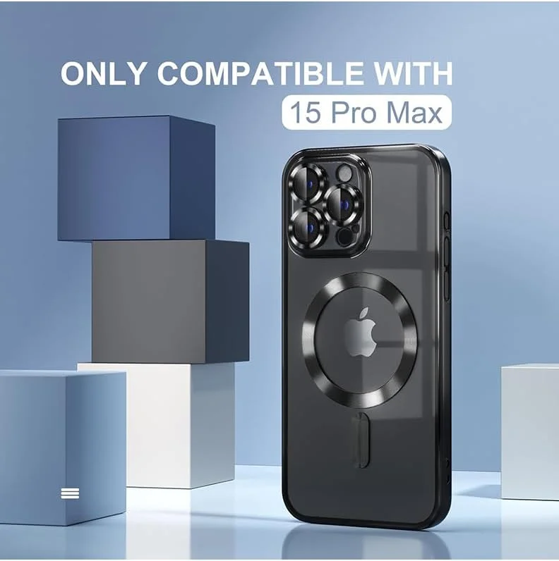 کاور محافظ نرم و شفاف پریمیوم برای آیفون 15 پرو مکس با محافظت کامل از لنز دوربین، شارژ بیسیم سازگار، کاور گوشی TPU ضد ضربه آیفون 15 پرو مکس 6.7 اینچ 2023 - مشکی کاور محافظ نرم و شفاف پریمیوم برای آیفون 15 پرو مکس با محافظت کامل از لنز دوربین، شارژ بیسیم سازگار، کاور گوشی TPU ضد ضربه آیفون 15 پرو مکس 6.7 اینچ 2023 - مشکی
