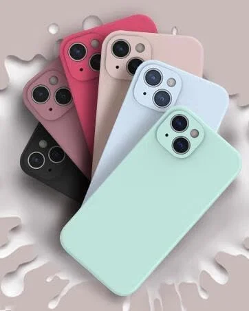 قاب سیلیکونی مایع برای سامسونگ گلکسی A06، پوشش داخلی میکروفیبر نرم، محافظ باریک و مقاوم در برابر ضربه، روکش مات ژله ای نرم، محافظ دوربین برای سامسونگ گلکسی A06 (آبی)