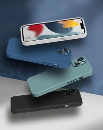 قاب سیلیکونی مایع برای سامسونگ گلکسی A06، پوشش داخلی میکروفیبر نرم، محافظ باریک و مقاوم در برابر ضربه، روکش مات ژله ای نرم، محافظ دوربین برای سامسونگ گلکسی A06 (آبی)