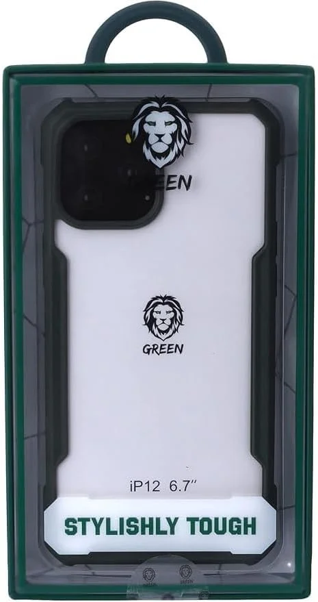 قاب محافظ ضد ضربه شیک و مقاوم Green Lion برای آیفون 12 پرو مکس 6.7 اینچ - سبز قاب محافظ ضد ضربه شیک و مقاوم Green Lion برای آیفون 12 پرو مکس 6.7 اینچ - سبز
