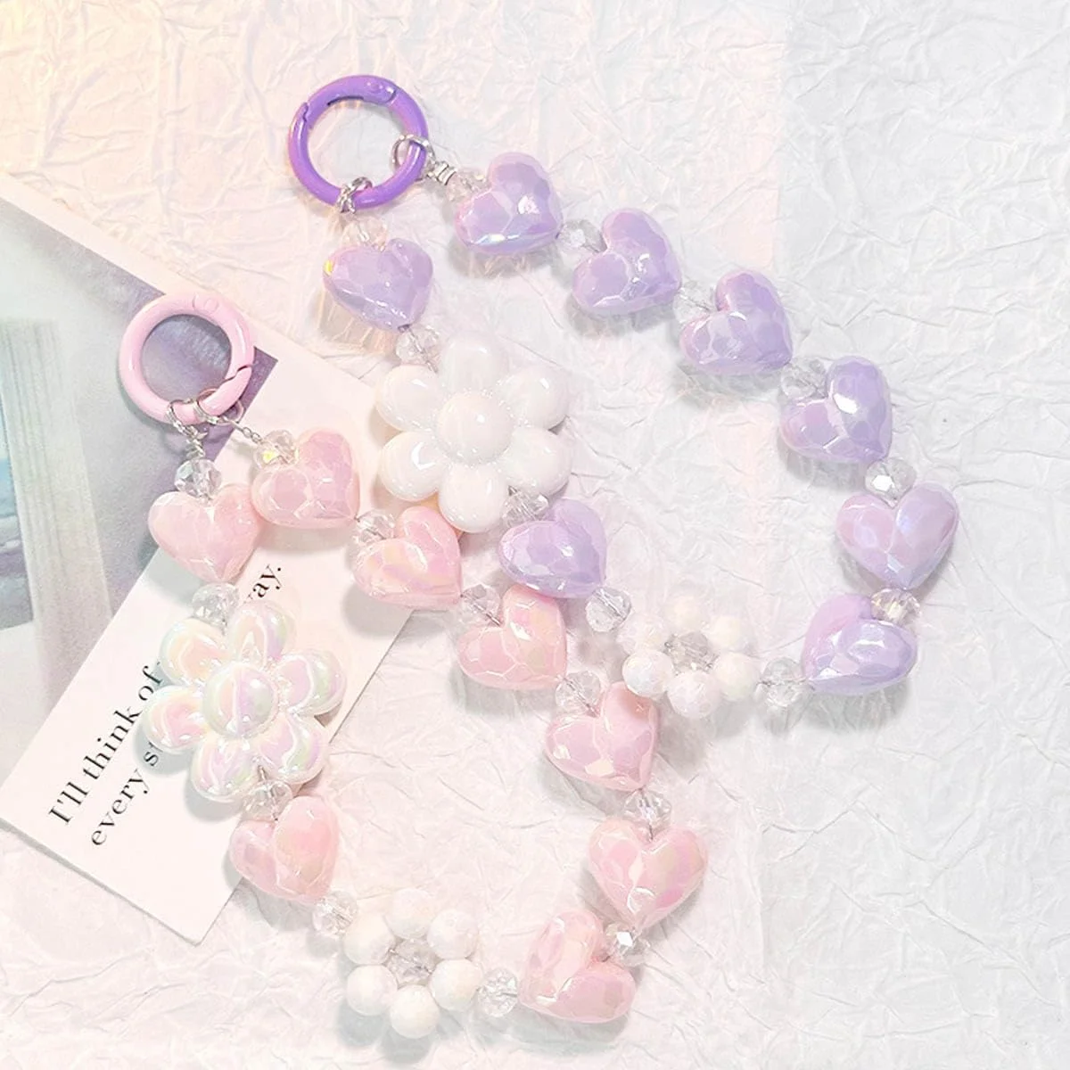 قاب گوشی بولیگو مناسب آیفون 15 - کاور ضربه گیر TPU بامپر زیبا با بند مچی، طرح نقاشی رنگ روغن، قاب محافظ گوشی براق گلدار زنانه (بنفش، آیفون 15)