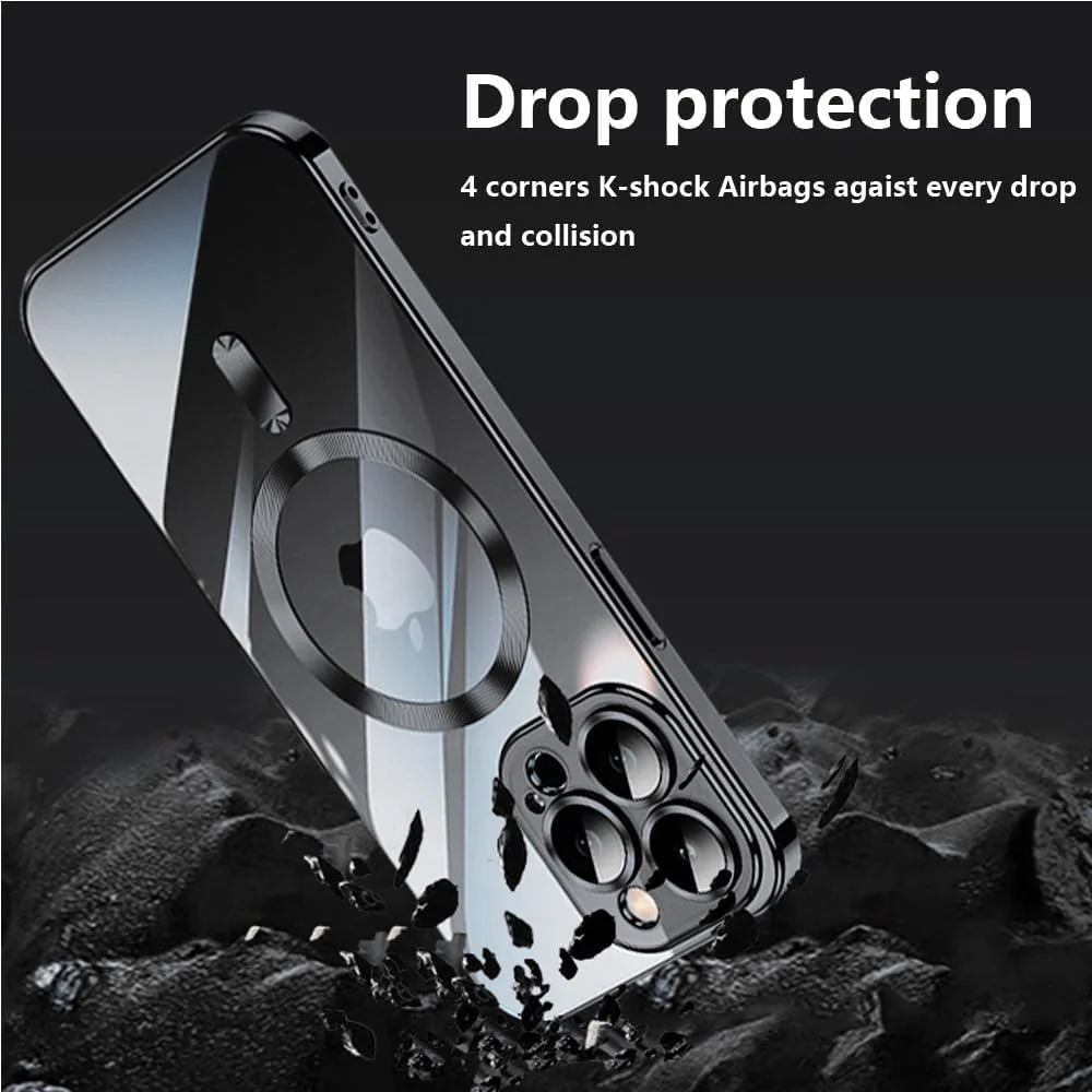 قاب محافظ آهنربایی زوبی تک برای آیفون 16 پرو مکس با فناوری MagSafe، محافظ کامل لنز دوربین، روکش نرم و شفاف (آیفون 16 پرو مکس، مشکی) قاب محافظ آهنربایی زوبی تک برای آیفون 16 پرو مکس با فناوری MagSafe، محافظ کامل لنز دوربین، روکش نرم و شفاف (آیفون 16 پرو مکس، مشکی)