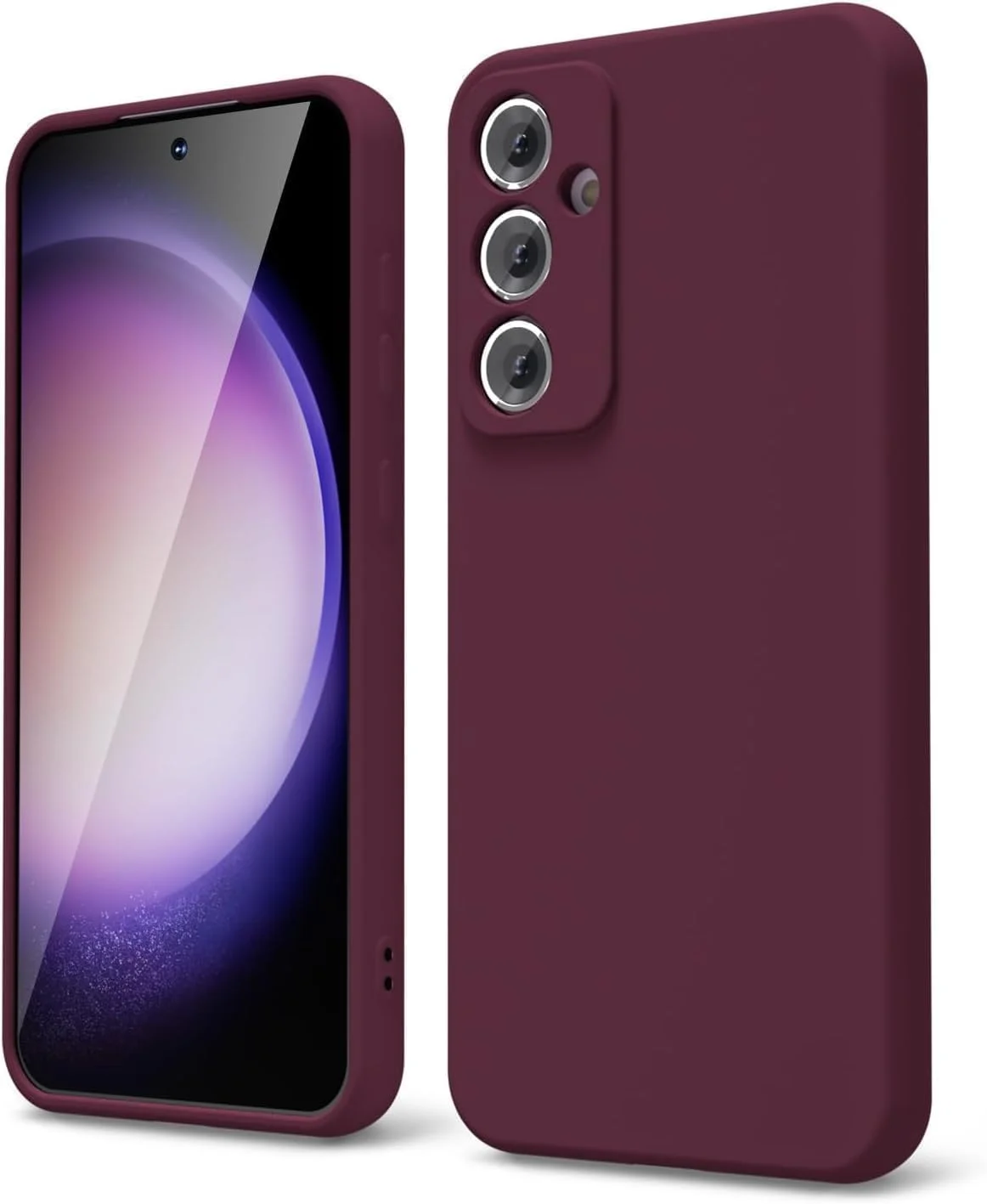 کاور جدید سازگار با گوشی سامسونگ گلکسی S23، مشکی، باریک، محافظ پشتی نرم TPU، کاور سیلیکونی انعطاف پذیر، محافظت سنگین، ضد لغزش (مارون، سامسونگ گلکسی S23 پلاس)