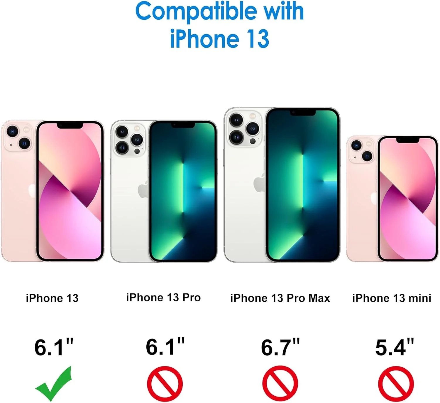 کاور محافظ ژتک برای آیفون ۱۳ ۶.۱ اینچی، کاور ضد ضربه موبایل، پشت شفاف ضد خش (صورتی)