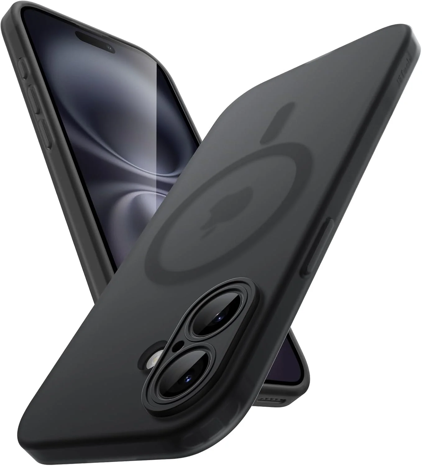 کاور مات JETech برای آیفون ۱۶ (۶.۱ اینچ)، سازگار با MagSafe، ضد زردی و ضد اثر انگشت، کاور گوشی نرم و نیمه شفاف TPU ضد ضربه (مشکی) کاور مات JETech برای آیفون ۱۶ (۶.۱ اینچ)، سازگار با MagSafe، ضد زردی و ضد اثر انگشت، کاور گوشی نرم و نیمه شفاف TPU ضد ضربه (مشکی)