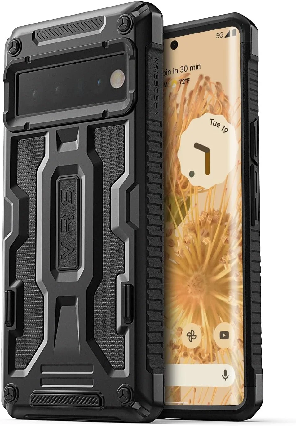 محافظ طراحی شده VRS Design Terra Guard مناسب برای قاب گوشی گوگل پیکسل 6 پرو - مشکی مات