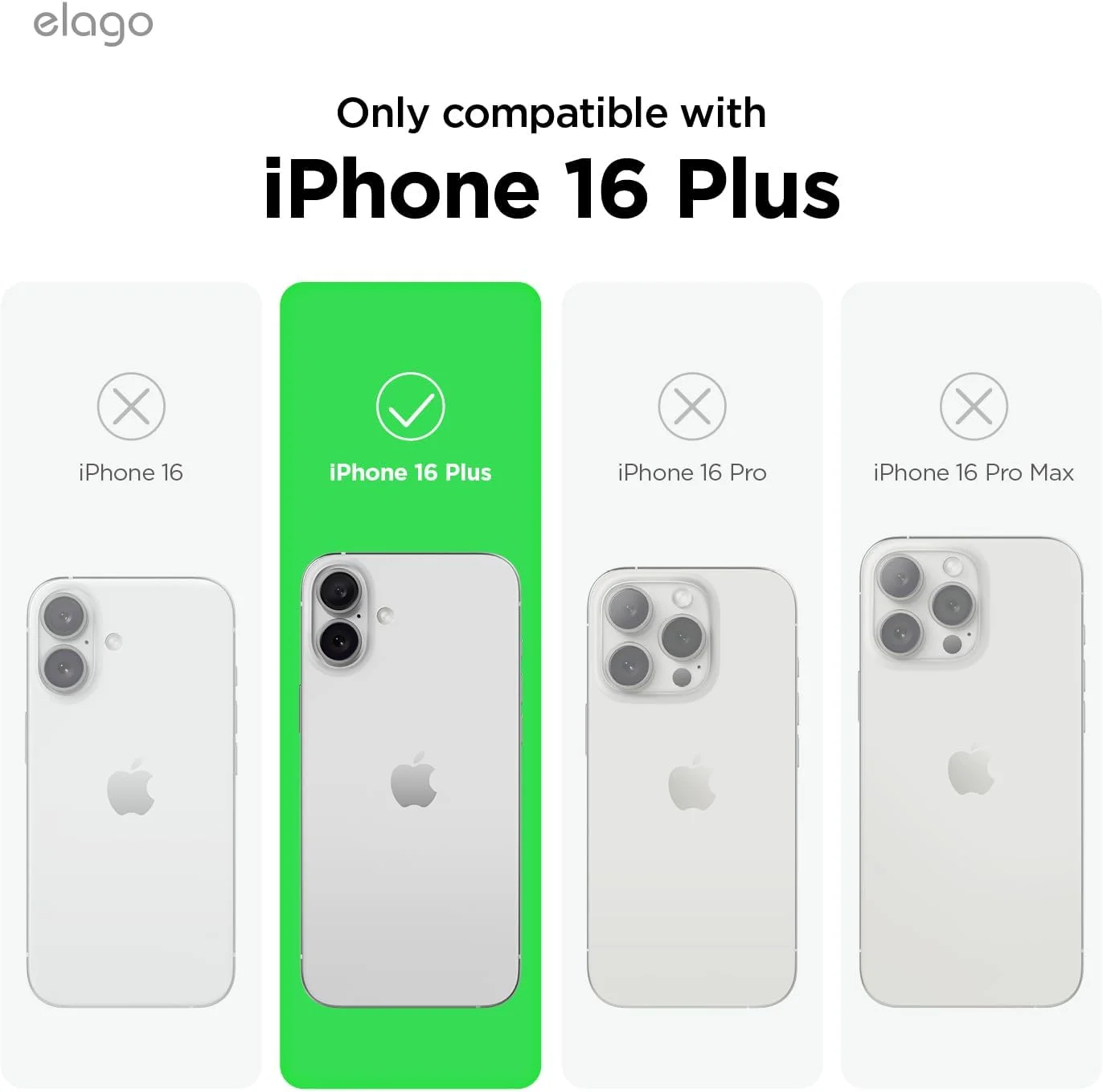 قاب سیلیکونی مایع مغناطیسی الاگو مناسب برای آیفون 16 پلاس، سازگار با MagSafe، ضد ضربه - صورتی دوست داشتنی