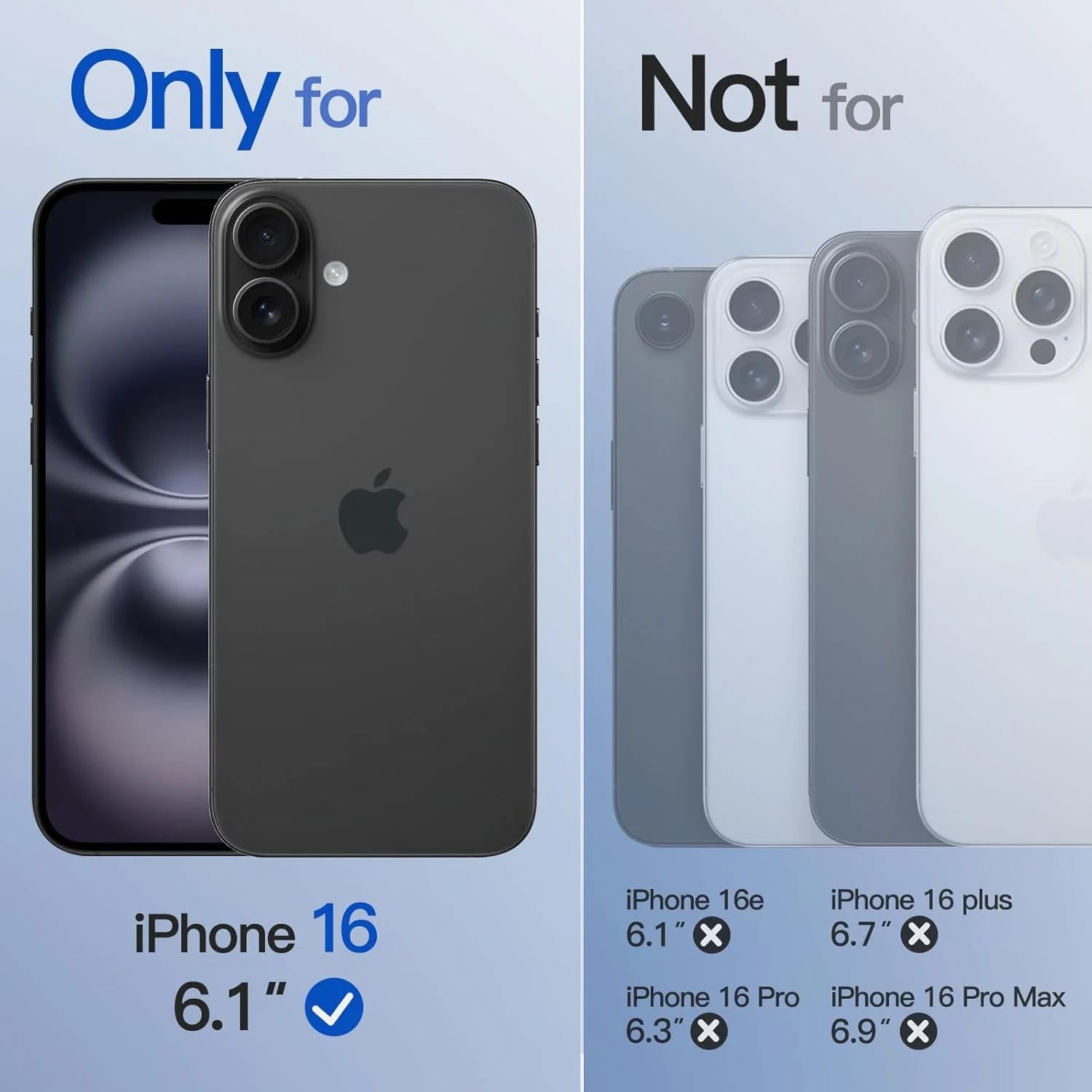 کاور مات JETech برای آیفون ۱۶ (۶.۱ اینچ)، سازگار با MagSafe، ضد زردی و ضد اثر انگشت، کاور گوشی نرم و نیمه شفاف TPU ضد ضربه (مشکی)