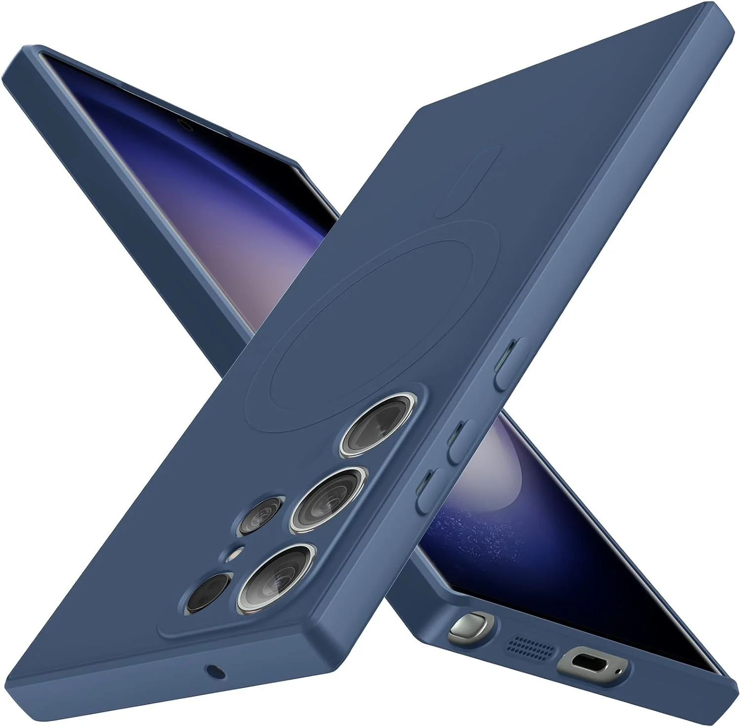 قاب سیلیکونی گوشی سامسونگ گلکسی S25 Ultra، قاب محافظ نازک و سبک با روکش لاستیکی نرم برای آقایان و بانوان، قاب مات با رنگ ثابت و زیبا برای سامسونگ گلکسی S25 Ultra (آبی) قاب سیلیکونی گوشی سامسونگ گلکسی S25 Ultra، قاب محافظ نازک و سبک با روکش لاستیکی نرم برای آقایان و بانوان، قاب مات با رنگ ثابت و زیبا برای سامسونگ گلکسی S25 Ultra (آبی)