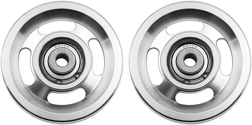 الینکوف 2 عدد قرقره کابل 95 میلی متری، قرقره آلیاژ آلومینیوم، تحمل وزن 300 کیلوگرم، برای تجهیزات ورزشی، سیستم های غلتکی درب گاراژ