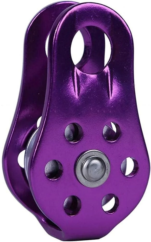 قرقره آلیاژ آلومینیوم سنگین تک قرقره طناب گردان بلوک صعود صفحه جانبی ثابت تک قرقره ابزار بقا در فضای باز