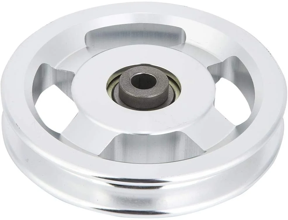 چرخ قرقره بدنسازی آلیاژ آلومینیوم 90mm/115mm مناسب باشگاه خانگی، قرقره های بلبرینگ، لوازم جانبی تمرینات قدرتی