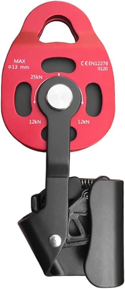 قرقره یک طرفه چرخ храповики آلیاژ آلومینیوم برای بالابر اجسام سنگین، قرمز