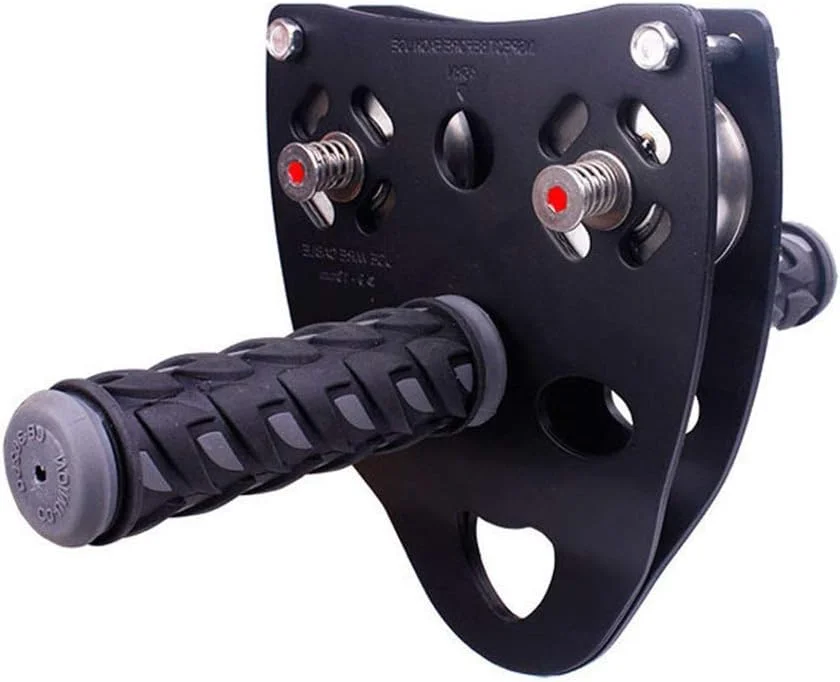 دستگیره حرفه ای صخره نوردی در فضای باز، قرقره کابل دو محور، عبور از کابل صخره نوردی، زیپ لاین صخره ای در ارتفاع بالا