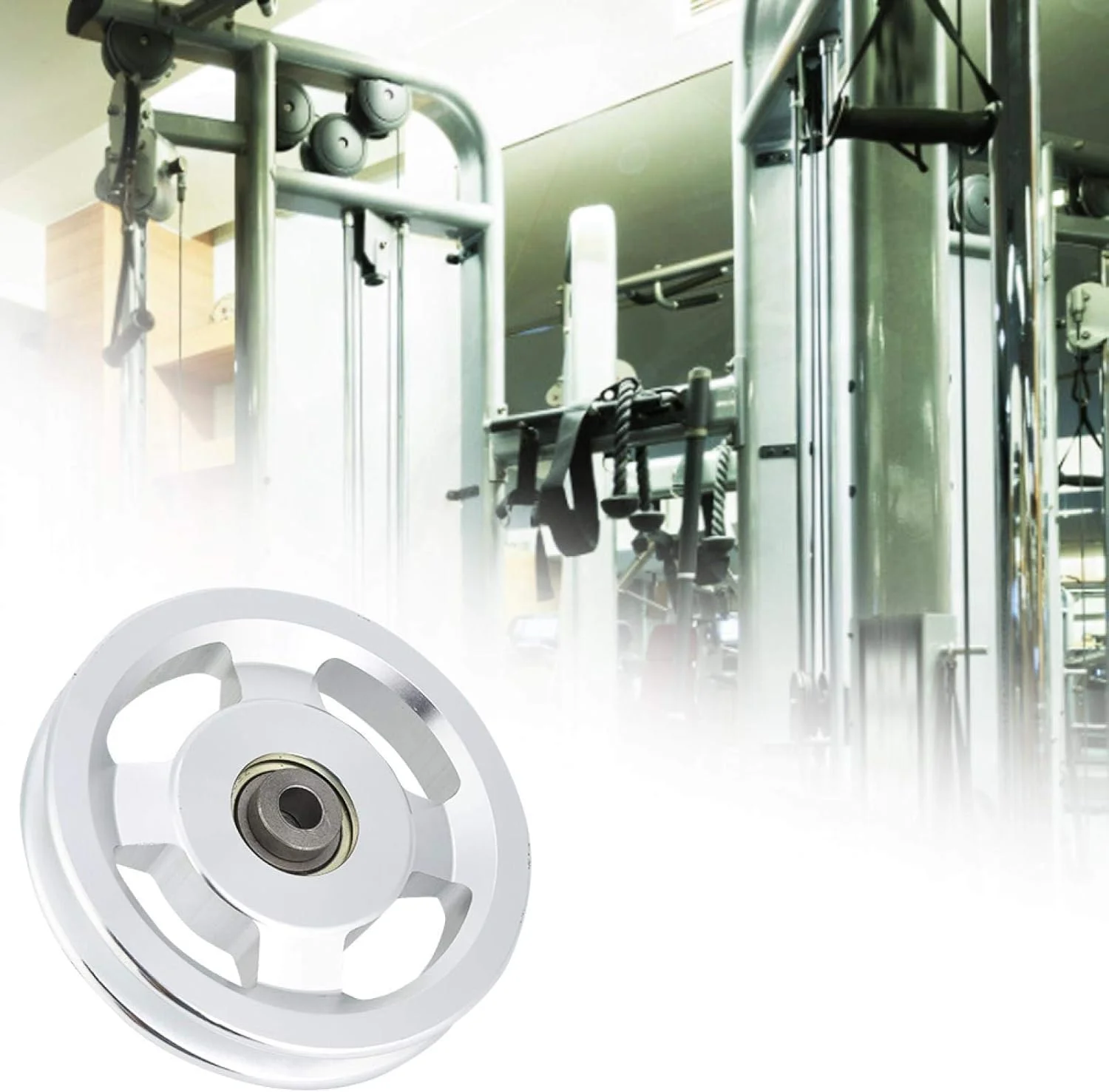 قرقره آلیاژ آلومینیوم، قرقره تمرین قدرتی، چرخ قرقره برای جایگزینی تجهیزات تناسب اندام