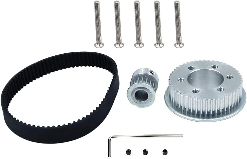 قطعات اسکیت برد برقی DIY، پولی موتور، پولی چرخ 48T 3M، تسمه مناسب برای موتور اسکیت برد برقی 5065 5055