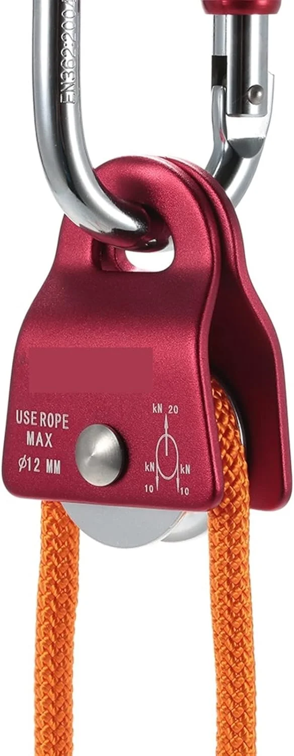 قرقره بلبرینگ ARGUESB، قرقره کوچک متحرک طناب برای تجهیزات، صخره نوردی، کوهنوردی، هرس درخت و لوازم جانبی