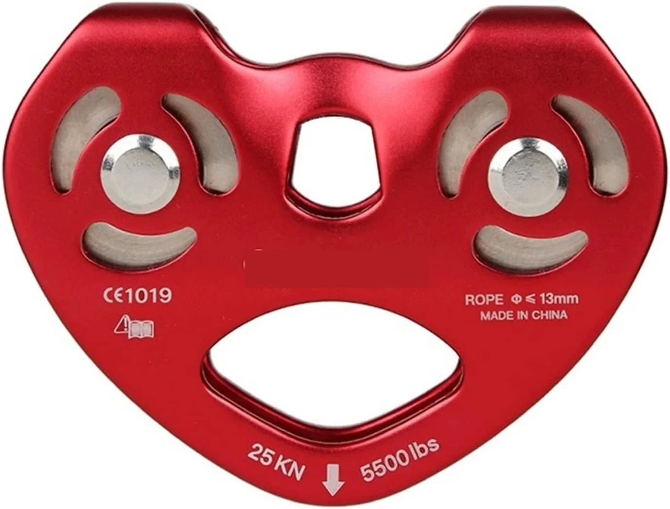 قرقره صخره نوردی ARGUESB، قرقره دو چرخ متقاطع بیرونی، قرقره تاندم آلومینیومی دوبل با بلبرینگ