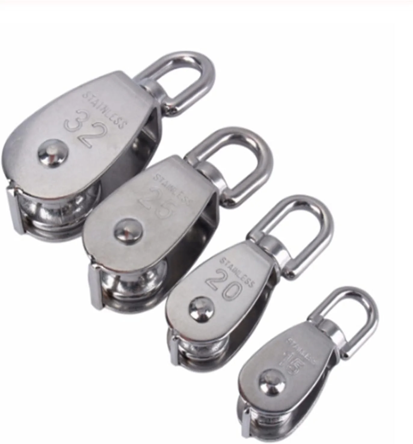 قرقره استیل ضد زنگ ARGUESB، قرقره تک چرخ گردان، مجموعه قرقره طناب بالابر، ابزار چرخ بالابر (M50)