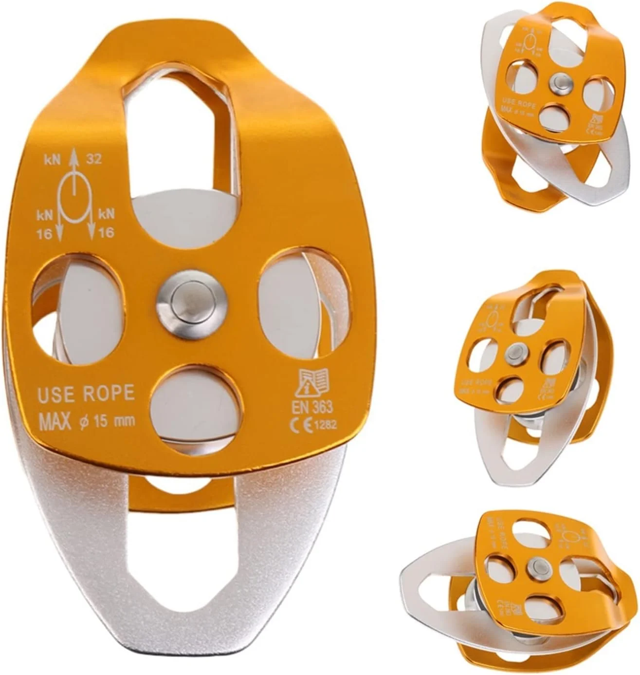 قرقره دوبل آرگوس‌بی برای غارنوردی، صخره‌نوردی، فرود، نجات و کشیدن بار