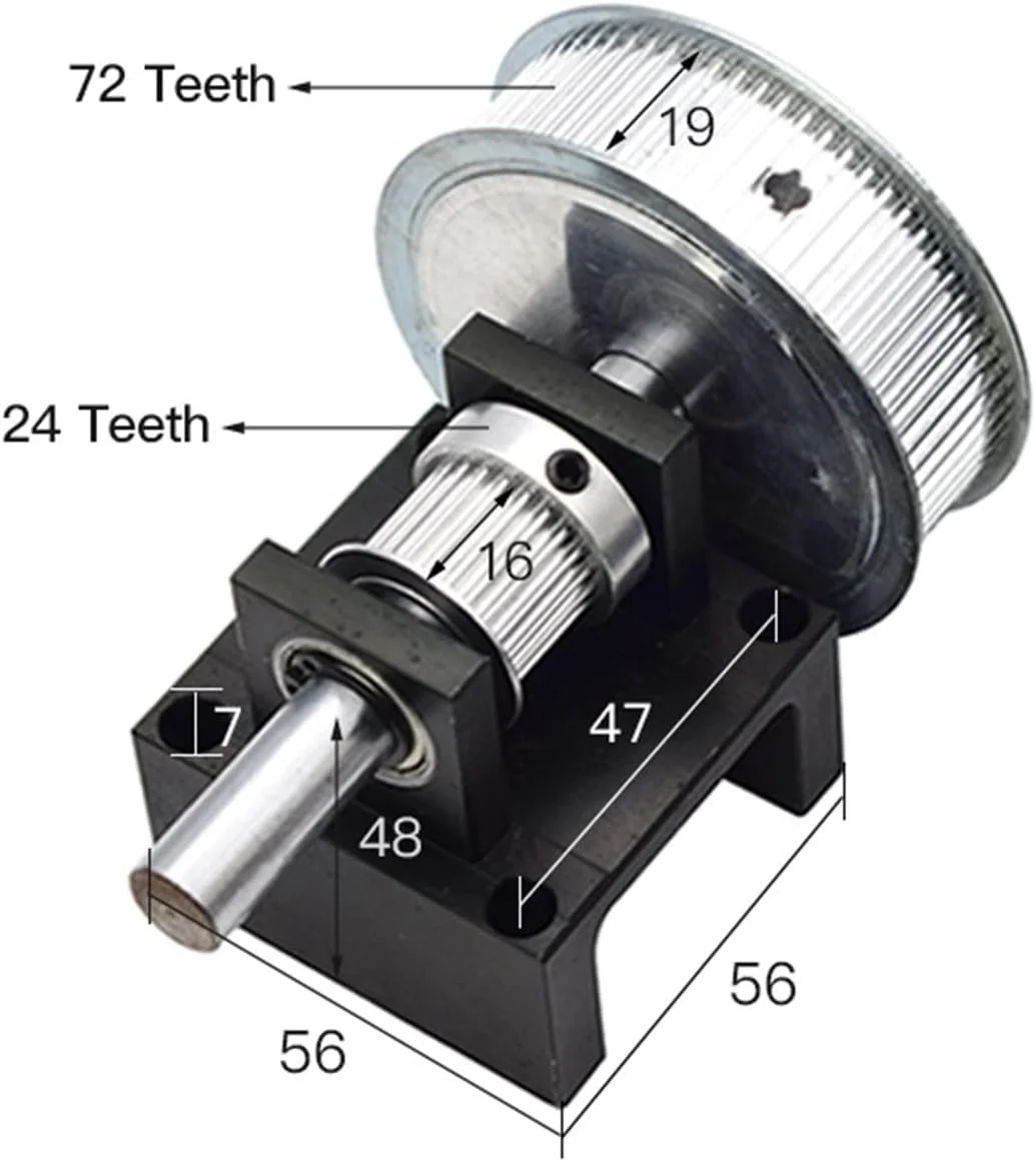 مجموعه پایه قرقره ARGUESB، قطعات مکانیکی دستگاه، جعبه کاهنده، قرقره هرزگرد، تسمه سفت کن، قرقره تایمینگ برای لیزر (چرخ دنده همزمان)