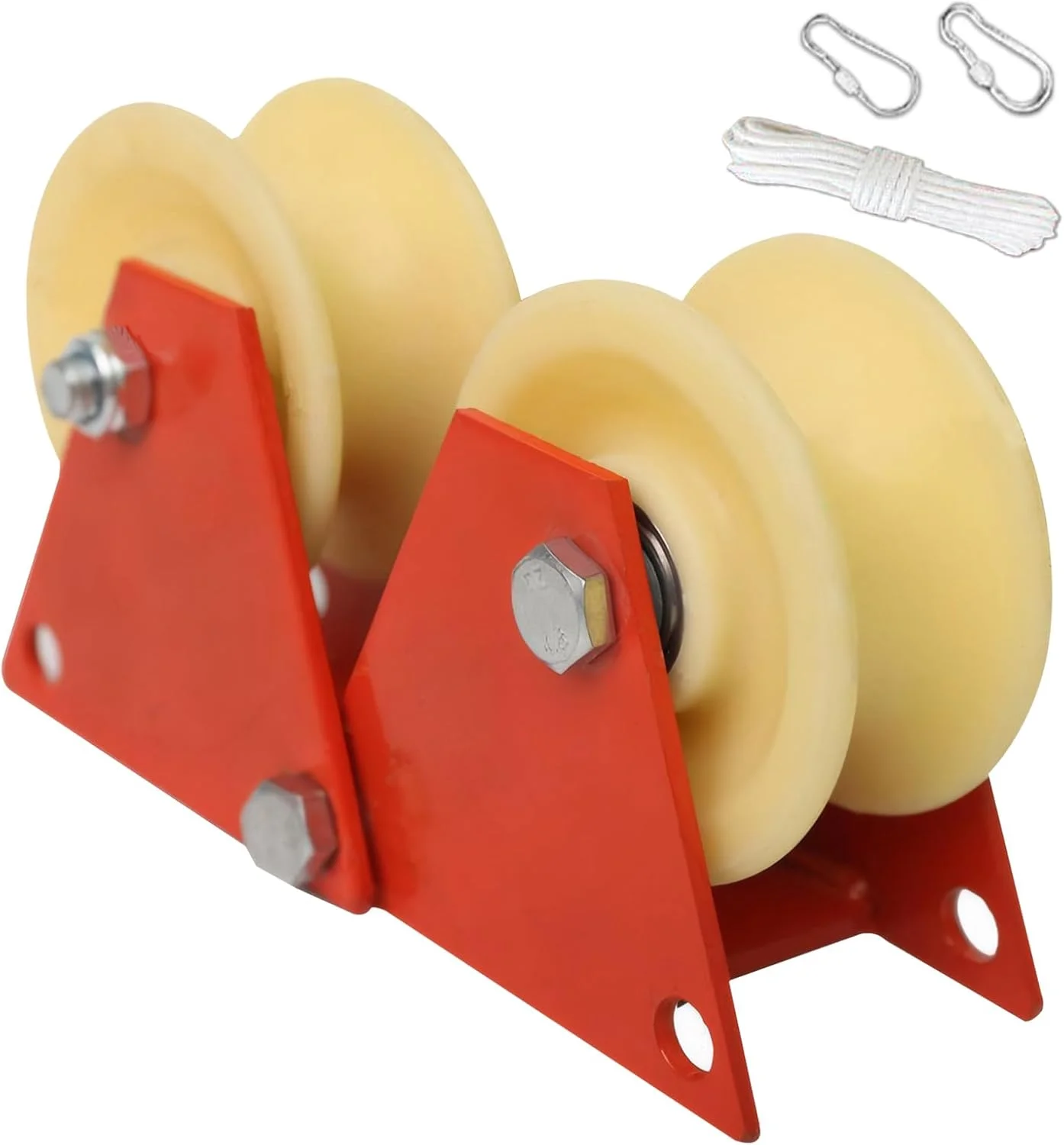 قرقره طناب جمع شونده | چرخ قرقره دستی تاشو صعود کننده طناب، ابزار ایمنی جمع کننده طناب سنگین برای دکوراسیون منزل، بهبود خانه، فعالیت های خارج از منزل، سایت های ساختمانی