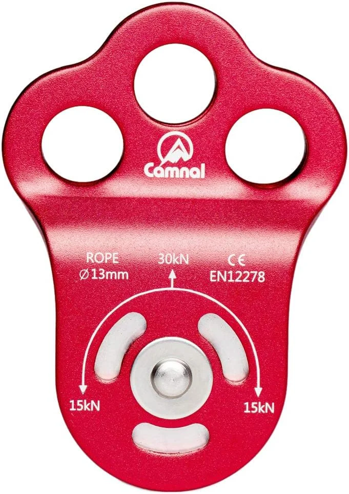 قرقره سه گانه 30KN برای صعود، کار در ارتفاع و طناب 13 میلی متری، ابزار کار در ارتفاع / 1146