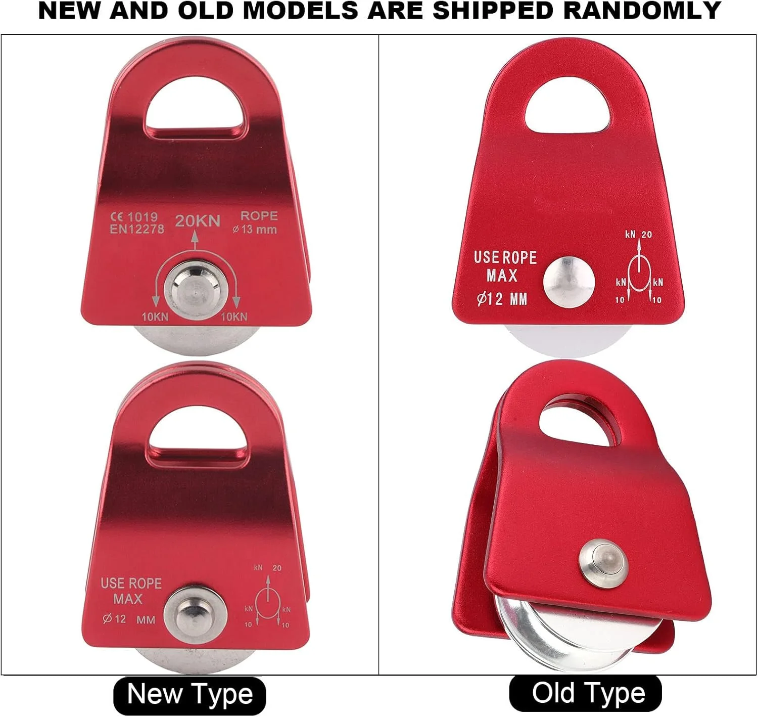 قرقره فرود از جنس آلومینیوم هوانوردی با استحکام بالا، قرقره صعود، استحکام خوب حرفه ای برای کوهنوردی و کاوش در فضای باز