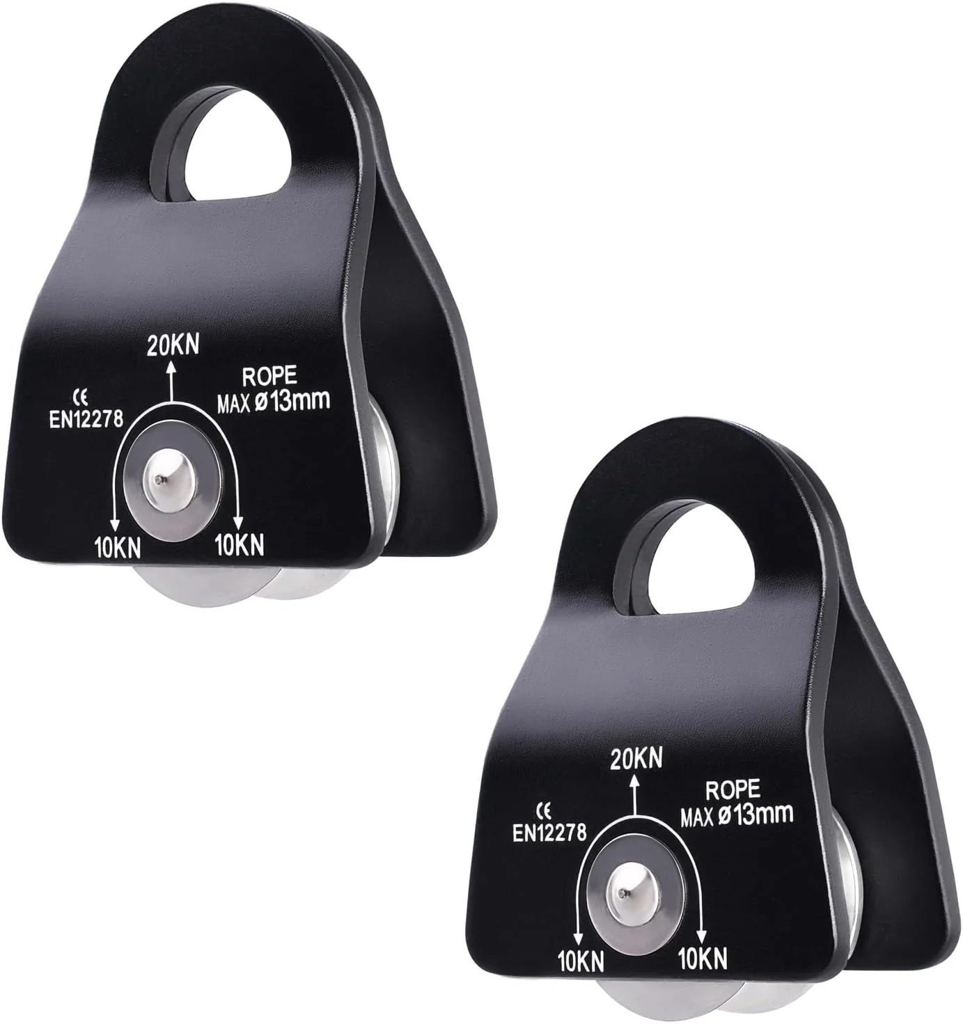 قرقره میکرو چرخشی آزارکسیس 20 kN برای طناب/کابل 12 میلی‌متری، مناسب صخره‌نوردی، کار در ارتفاع، زیپ‌لاین، بالاکشی، کشیدن، نجات و کار هوایی