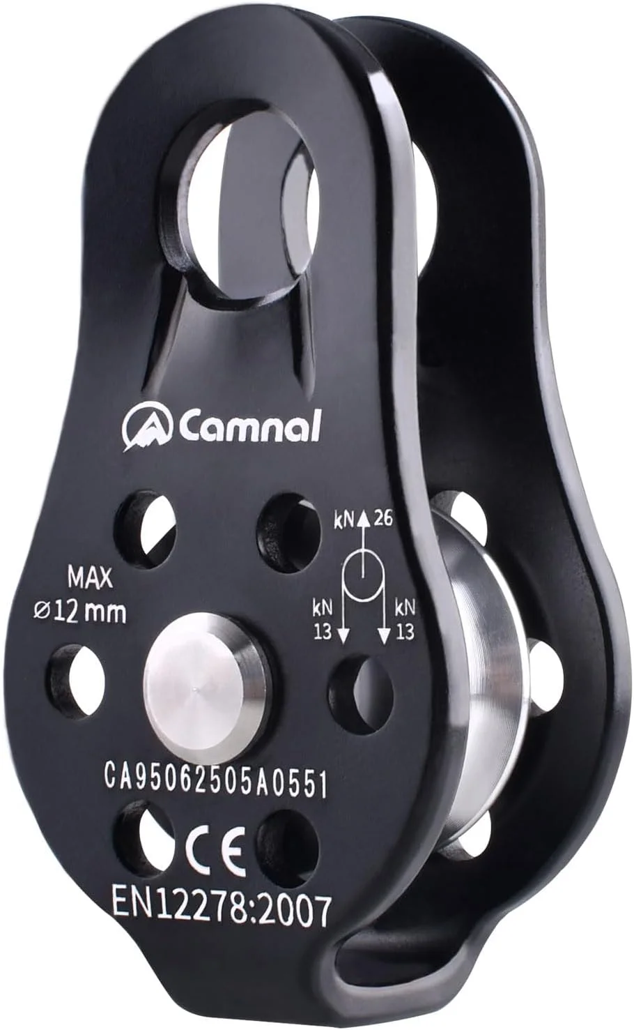 قرقره زیپ لاین 30 کیلونیوتن Azarxis، کیت قرقره دوگانه تندم زیپ لاین 6700 پوندی برای کابل و طناب، سنگین برای نجات، صخره نوردی، حمل و نقل، زیپ لاین حیاط خلوت، کوهنوردی و تجهیزات