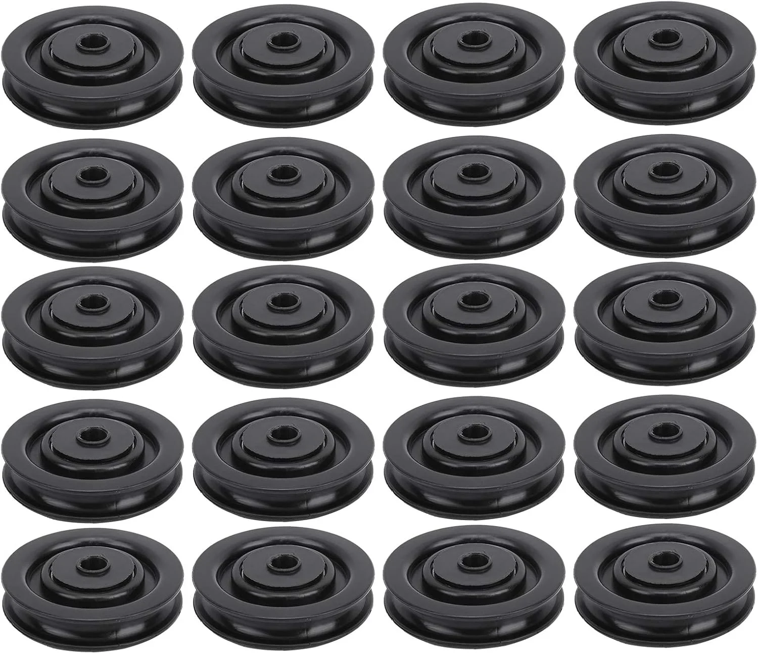 چرخ قرقره بلبرینگ دار، چرخ قرقره، قرقره نایلونی سبک وزن و ضد آب تجهیزات ورزشی برای تجهیزات ورزشی، باشگاه های ورزشی خانگی (75 میلی متر)