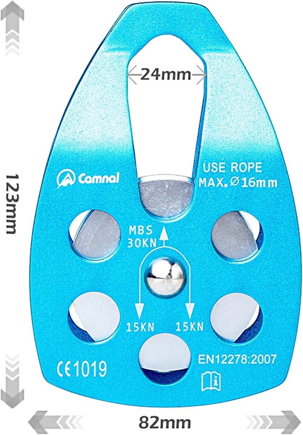 قرقره تک بلبرینگ بادوام چند منظوره و روان برای صخره نوردی