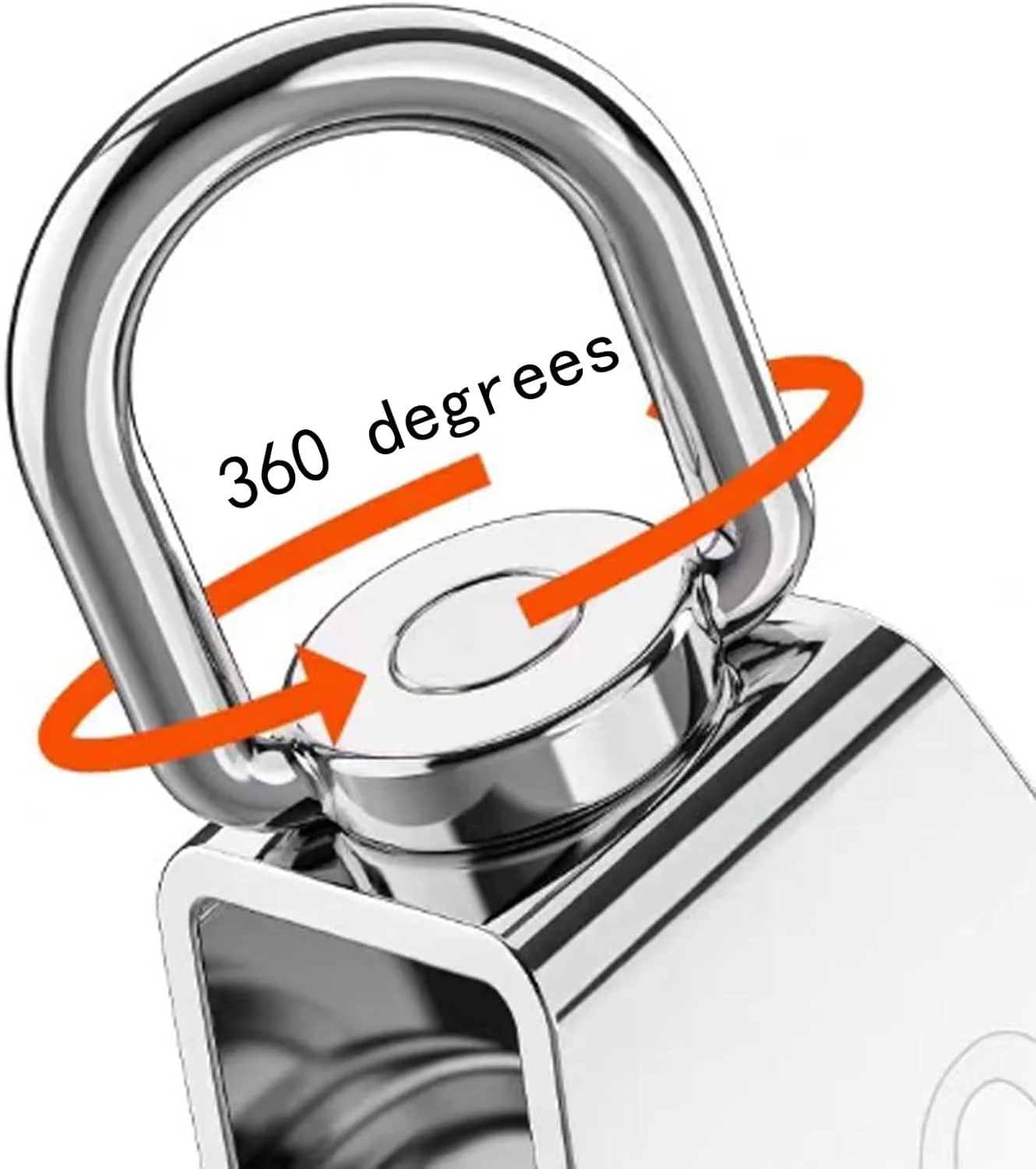 دو عدد قرقره 25 میلی متری استیل ضد زنگ 304 با تحمل بار 150 کیلوگرم - نقره ای