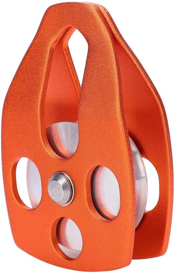 قرقره بزرگ ۳۰KN KAKK با بلبرینگ و صفحه جانبی کشویی مناسب برای نجات، صخره نوردی در فضای باز و کار در ارتفاع