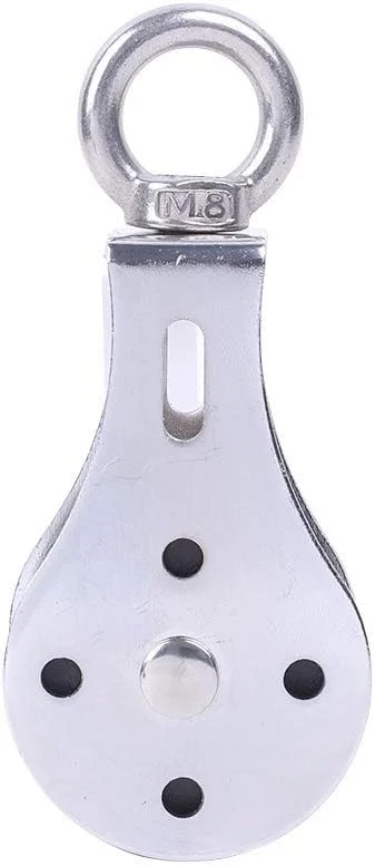 چرخ قرقره، قرقره بلوکی قرقره بلبرینگ بی صدا قرقره استیل ضد زنگ تمرینات قدرتی تناسب اندام قرقره برای تجهیزات تمرین باشگاه، تحمل بار 300 کیلوگرم