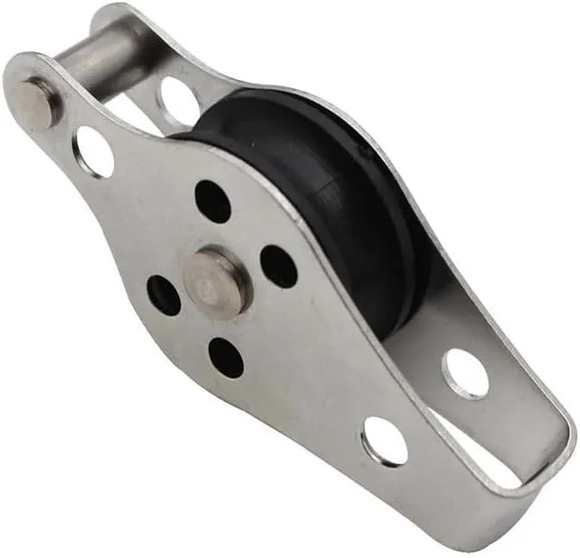 Canvia 3 عدد قرقره طناب سیم بکسل استیل ضد زنگ 25 میلی متری برای کشتی های بادبانی، قرقره بالابر کابل طناب نایلونی، JSHCN123456