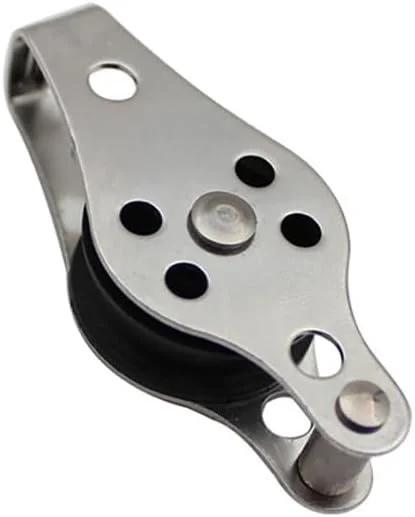 Canvia 3 عدد قرقره طناب سیم بکسل استیل ضد زنگ 25 میلی متری برای کشتی های بادبانی، قرقره بالابر کابل طناب نایلونی، JSHCN123456