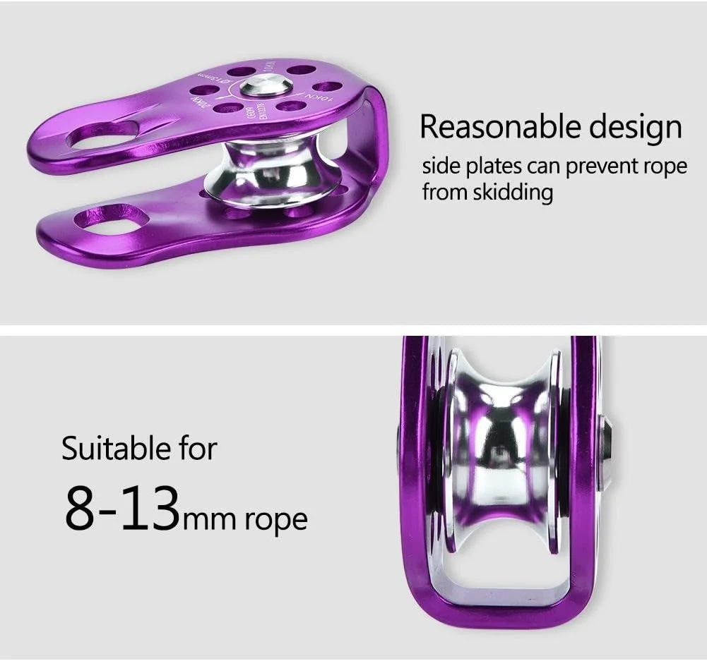 قرقره تک چرخشی طناب سنگین 20kN با گواهی UIAA، قرقره تکی ثابت برای صخره نوردی، فرود، نجات درختکاری و تجهیزات ایمنی قرقره تک چرخشی طناب سنگین 20kN با گواهی UIAA، قرقره تکی ثابت برای صخره نوردی، فرود، نجات درختکاری و تجهیزات ایمنی