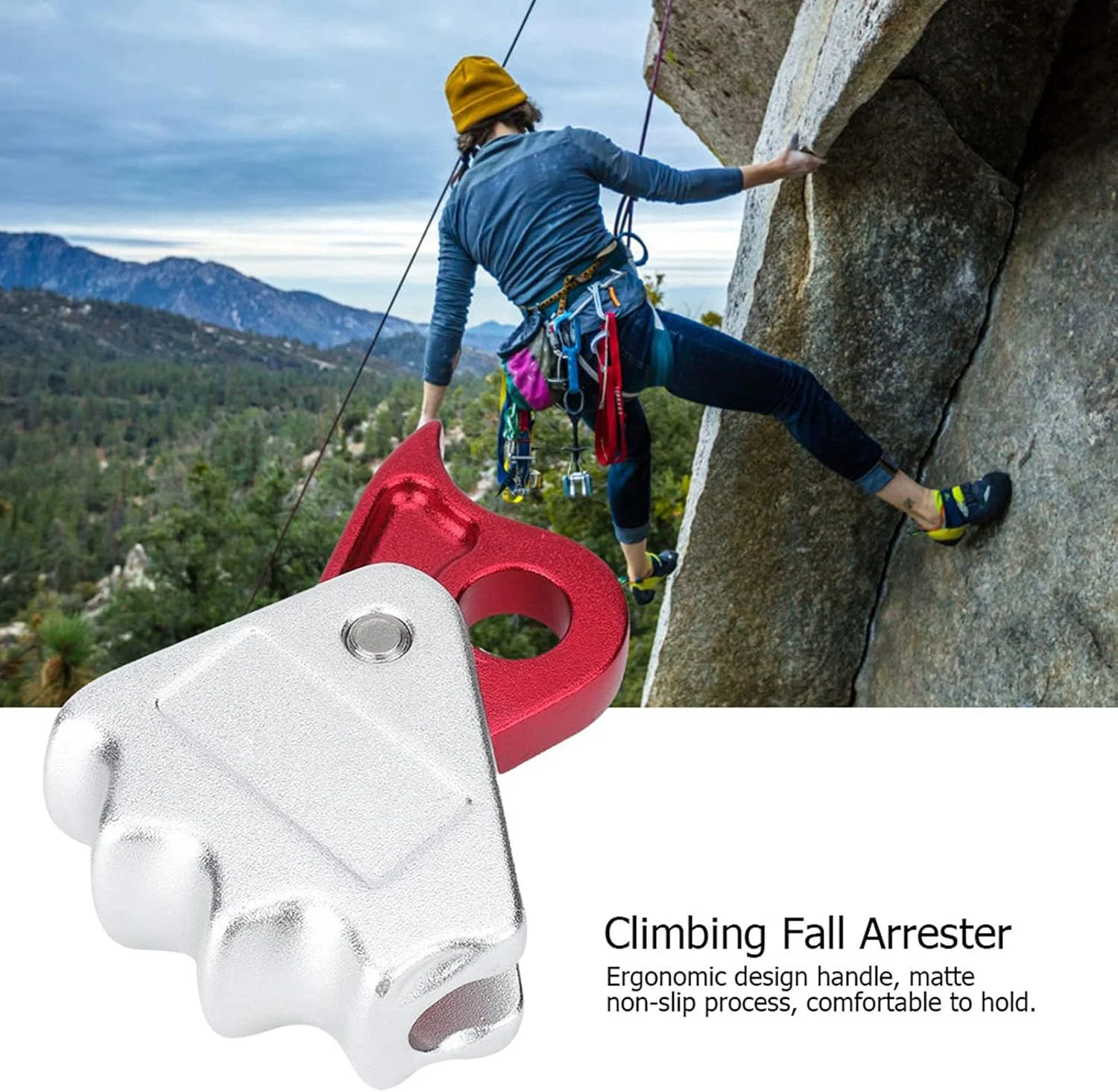 گیره طناب صعود، محافظ سقوط کار در ارتفاع، محافظت از سقوط، طناب ایمنی، دستگاه خود قفل شونده