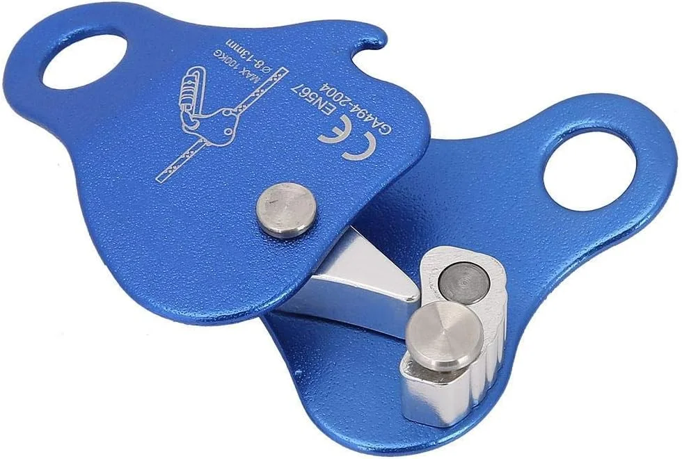 قرقره صعود طناب نوردی آلیاژ آلومینیوم منیزیم 100KN برای تجهیزات بارکشی