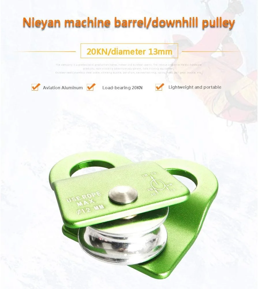 قرقره صعود طناب، قرقره تاب جانبی 20KN آلومینیوم هوانوردی برای صعود، زیپ لاین، کشیدن، تجهیزات و اهداف تجاری، قطر 12 میلی متر قرقره صعود طناب، قرقره تاب جانبی 20KN آلومینیوم هوانوردی برای صعود، زیپ لاین، کشیدن، تجهیزات و اهداف تجاری، قطر 12 میلی متر