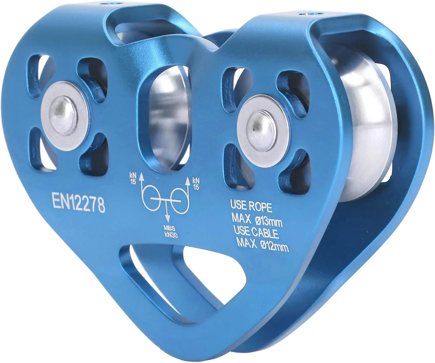 قرقره صعود، قرقره دو محوره برای صعود در فضای باز، بلوک آلومینیومی سبک وزن هوانوردی، کاربرد گسترده برای غارنوردی