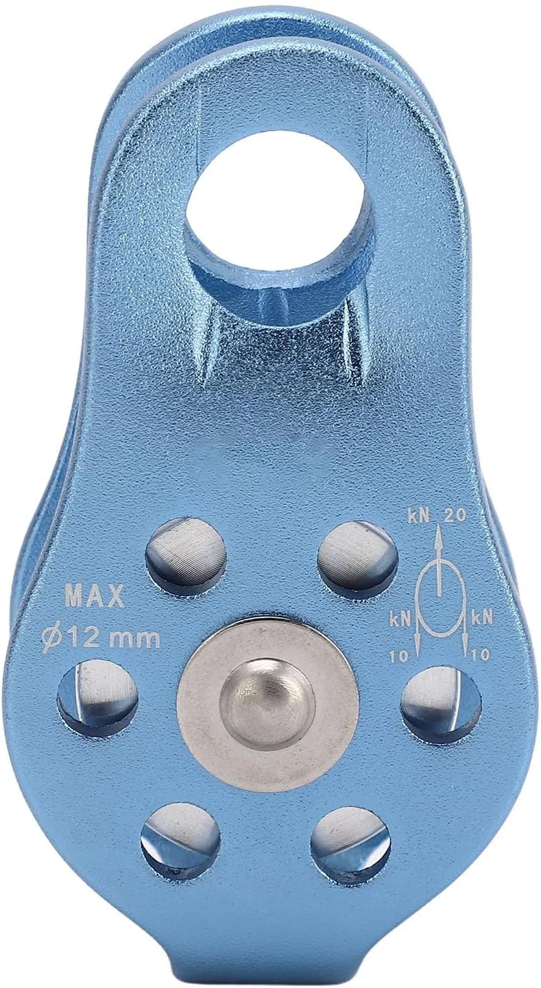 قرقره صعود، قرقره تکی سنگین صعود، قرقره طناب گردان تکی آلیاژ آلومینیوم و منیزیم سبک وزن برای ریگینگ، صعود درختکاری، دارای گواهی CE