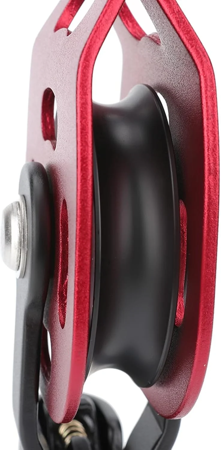 قرقره صعود قرقره بلوک قرقره طناب تکی سنگین برای کوهنوردی بالابر غارنوردی کار در ارتفاع اجسام سنگین آلومینیوم هوانوردی 7075