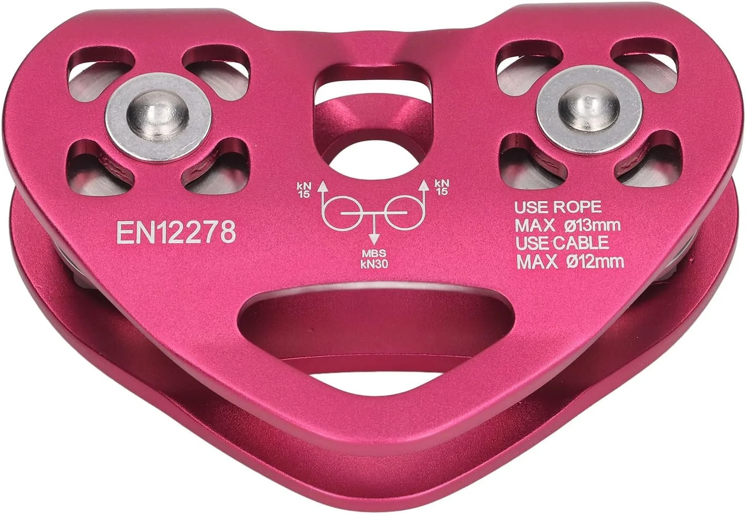 قرقره صعود، قرقره دو محوره صعود در فضای باز، بلوک آلومینیومی هوانوردی سبک وزن، کاربرد گسترده برای غارنوردی