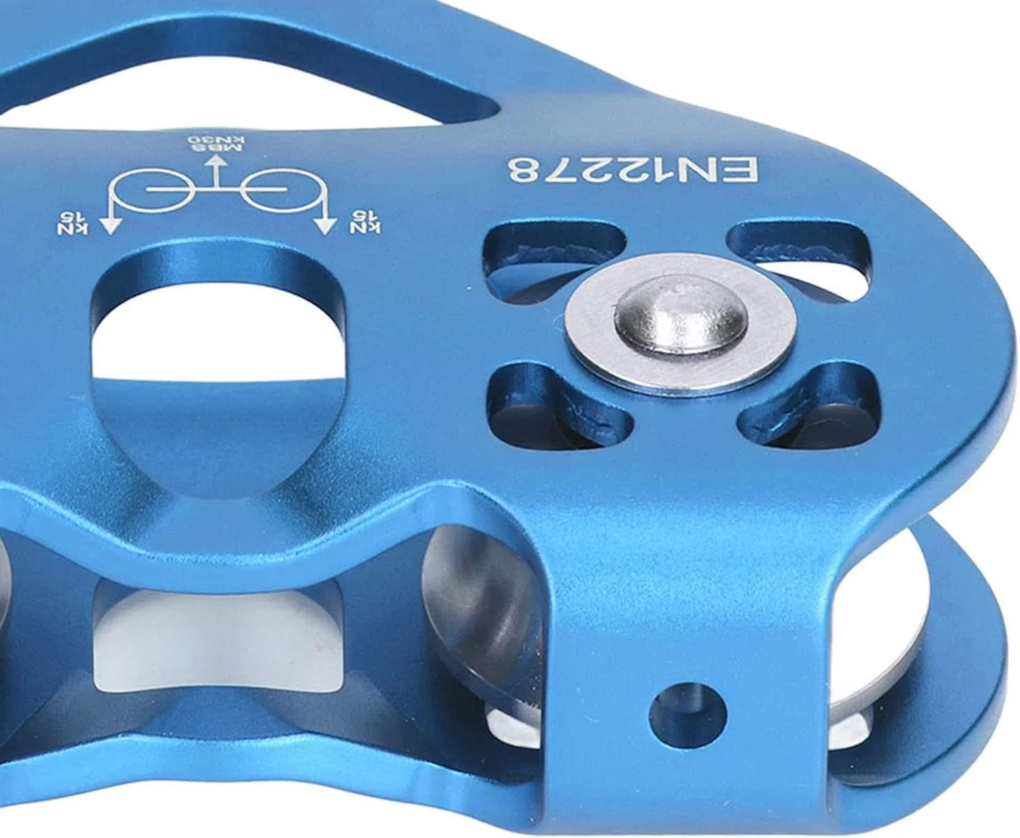 قرقره صعود، قرقره دو محوره برای صعود در فضای باز، بلوک آلومینیومی سبک وزن هوانوردی، کاربرد گسترده برای غارنوردی